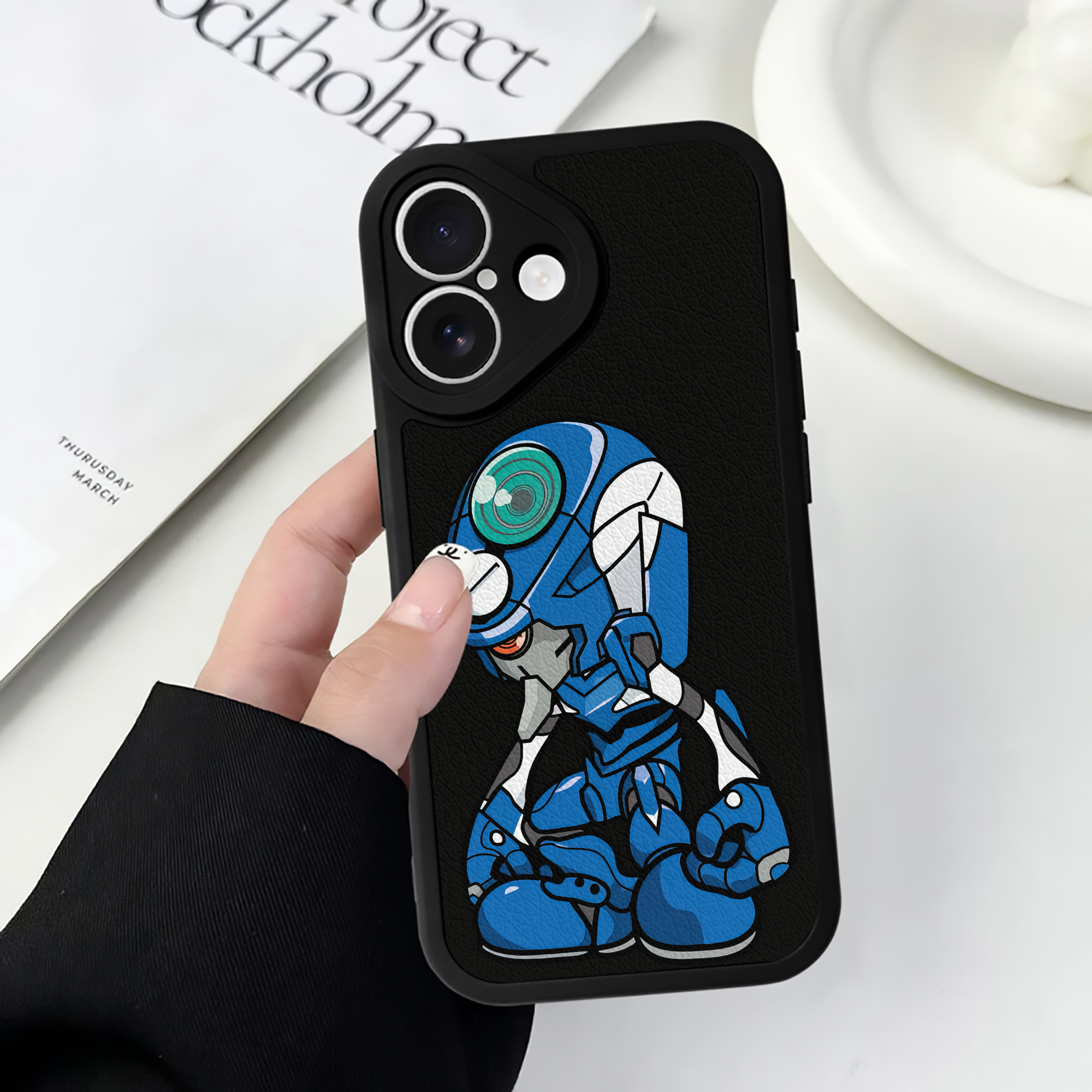 （画像用） EVA 新世紀エヴァンゲリオン 【iPhone 16シリーズ対応】シリコンスマホケース（レザー調） 材質：シリコン